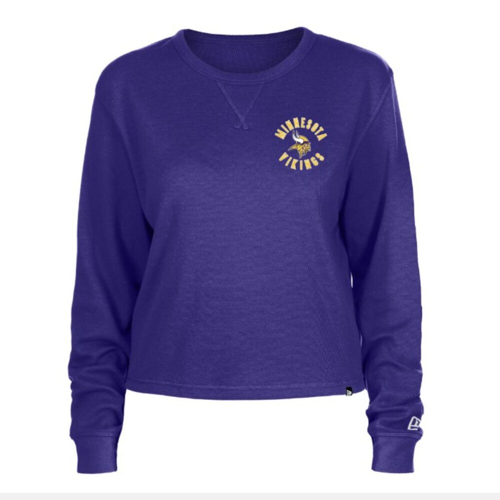 New Era Women's Minnesota Vikings Thermal Purple Long Sleeve T-Shirt